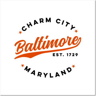 Vintage Baltimore Charm City Maryland USA Posters and Art